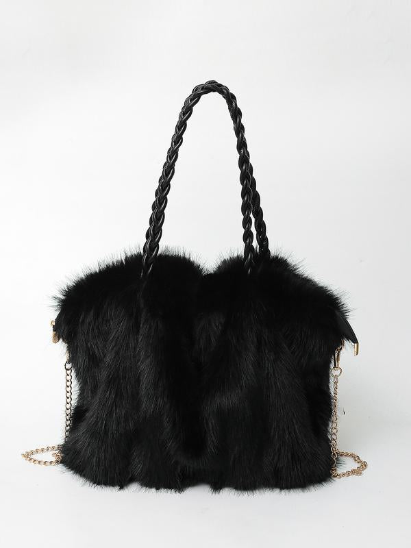 CHARLOTTE | Elegant Soft Plush Shoulder Bag