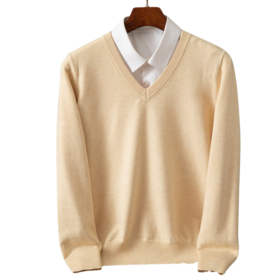 CODA I Elegante maglione in cashmere con scollo a V