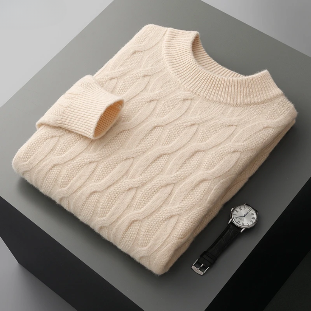 LINO I Elegante maglione stampato in cashmere