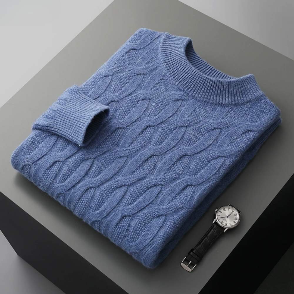 LINO I Elegante maglione stampato in cashmere