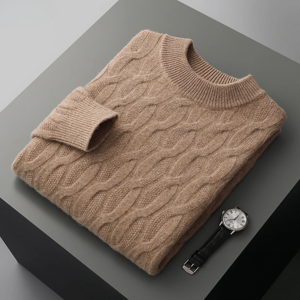 LINO I Elegante maglione stampato in cashmere
