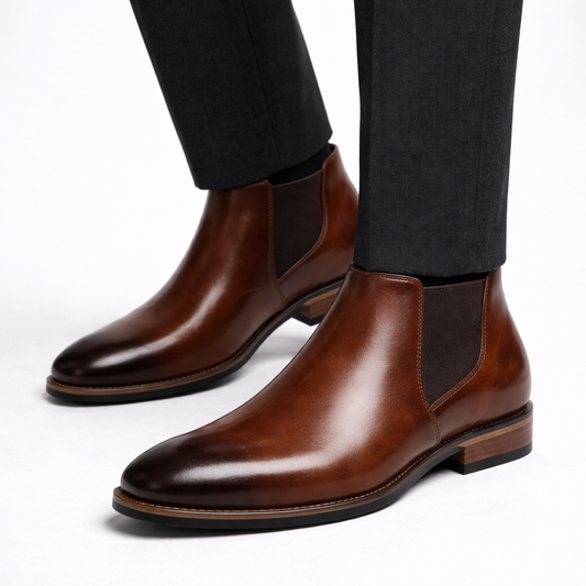 DROM I Elegantes botas Chelsea de cuero