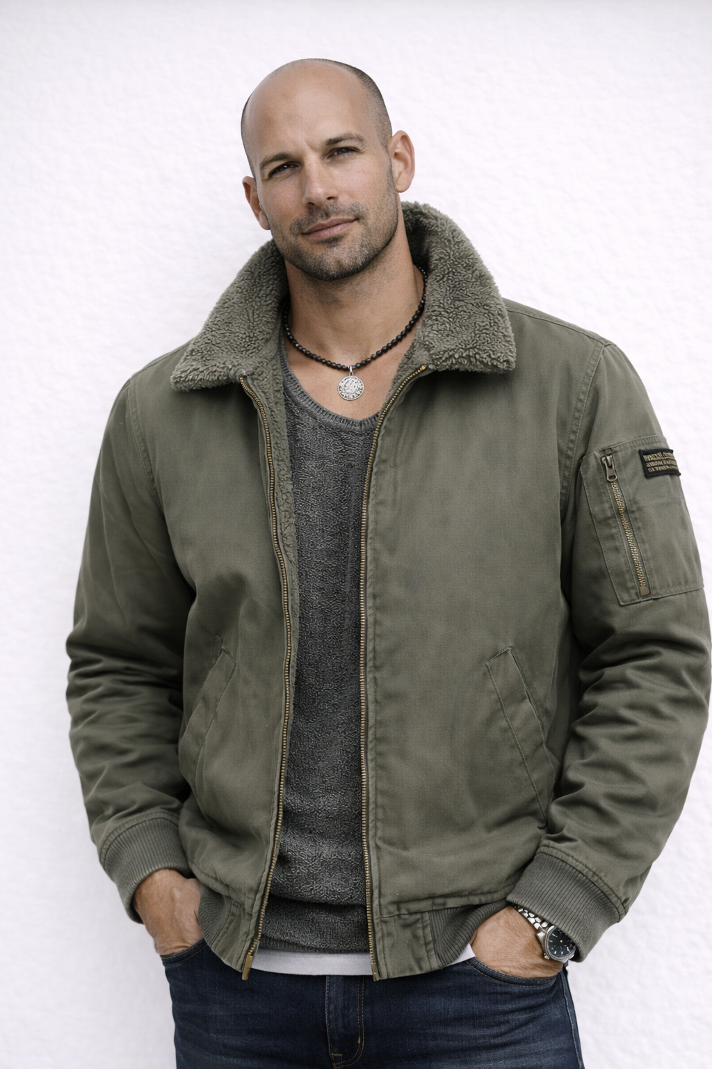 TROY I Chaqueta de algodón con forro polar