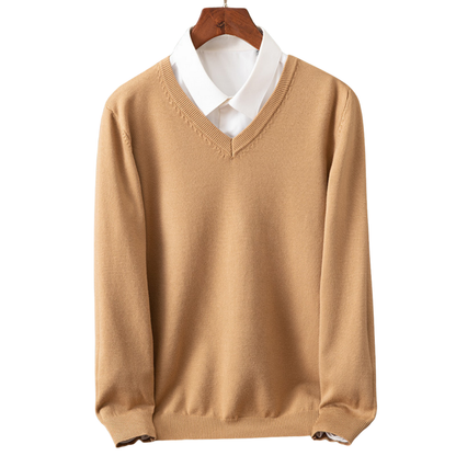 CODA I Elegante maglione in cashmere con scollo a V