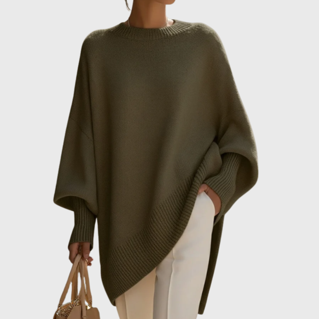 LIVIA | Suéter-poncho Oversize