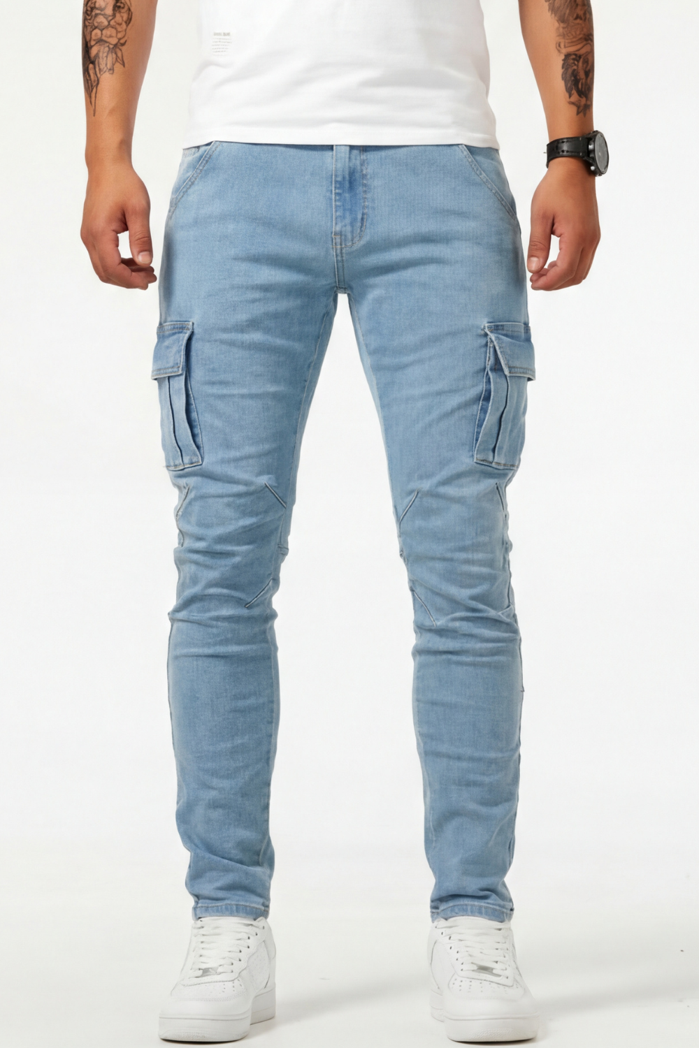 JEANS CARGO ELASTICIZZATI