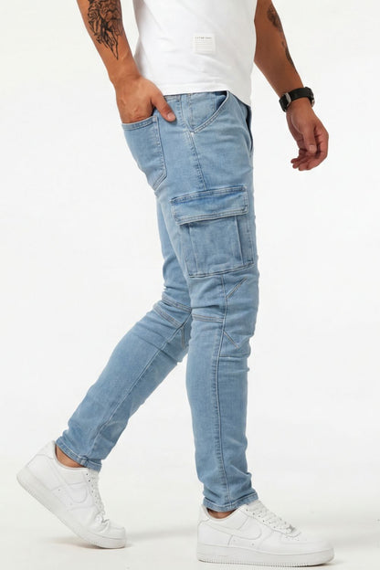 JEANS CARGO ELASTICIZZATI