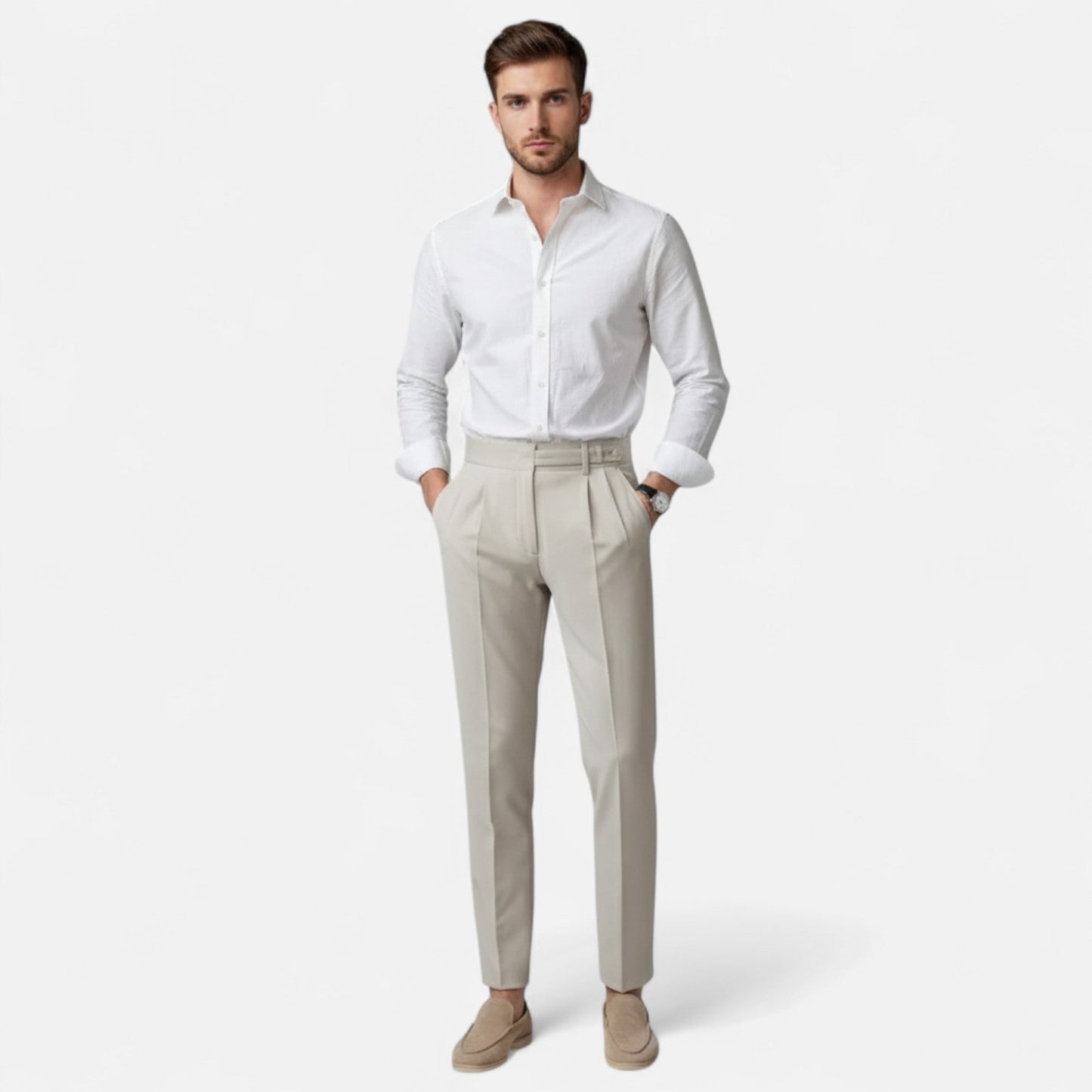 MÓLI I Pantalones italianos para hombre Elegancia atemporal
