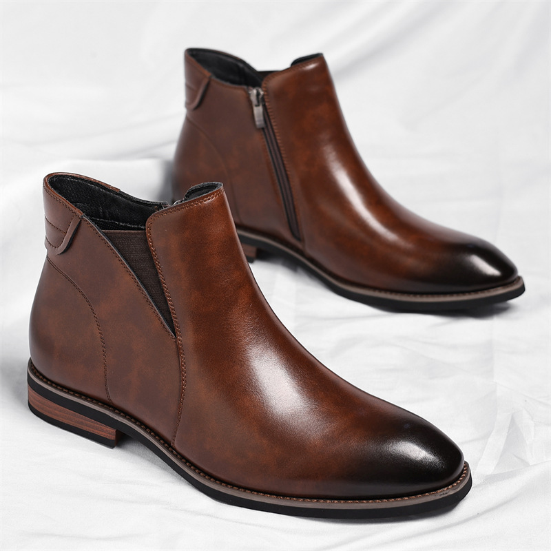 DROM I Elegant leather Chelsea boots