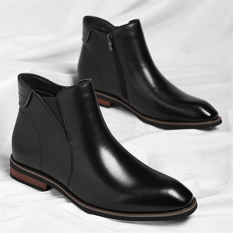 DROM I Elegant leather Chelsea boots