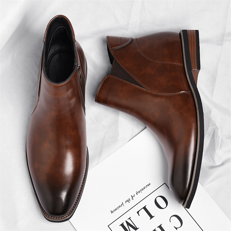 DROM I Elegant leather Chelsea boots