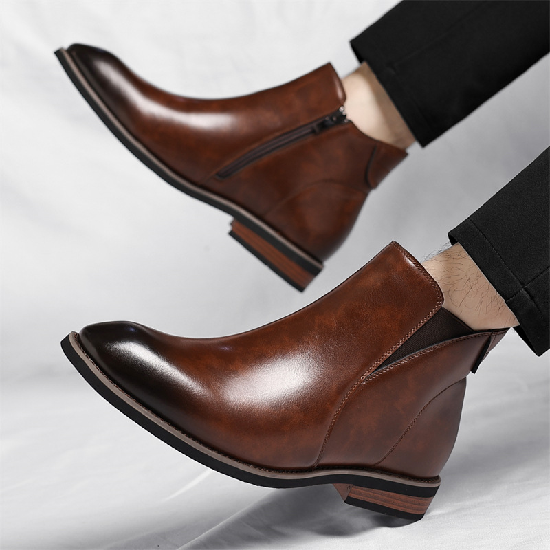 DROM I Elegant leather Chelsea boots