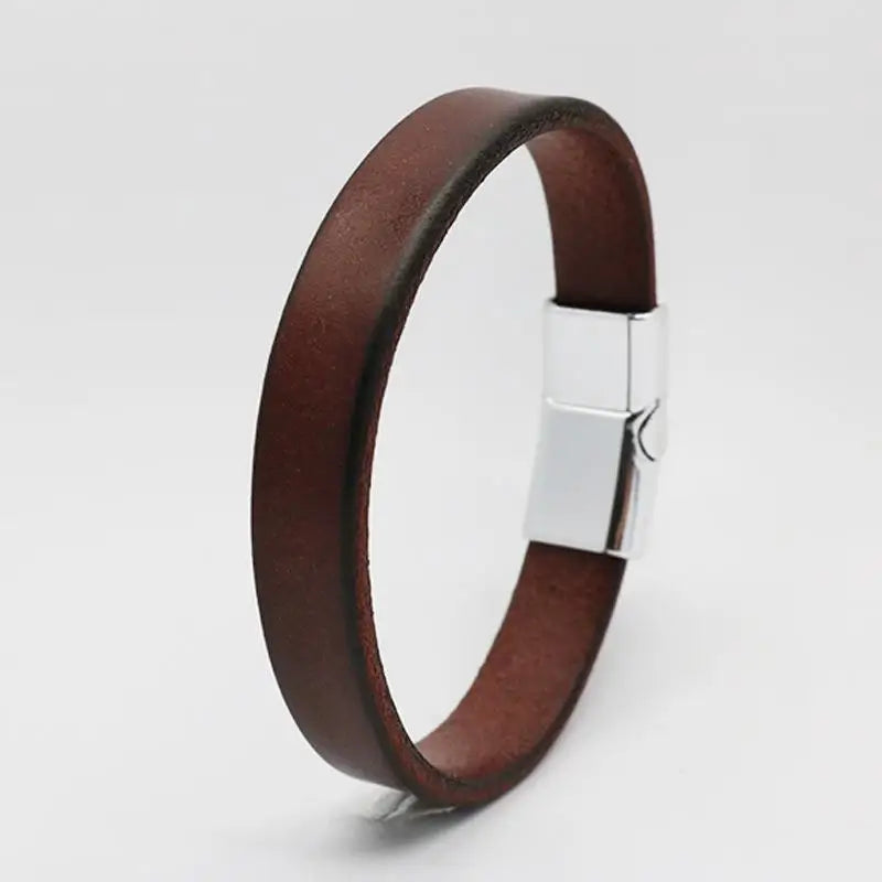Men's leather bracelet