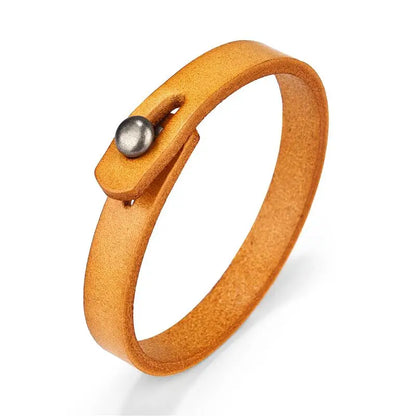 Men's leather bracelet
