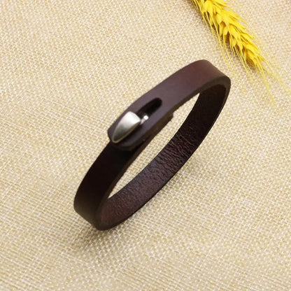 Men's leather bracelet