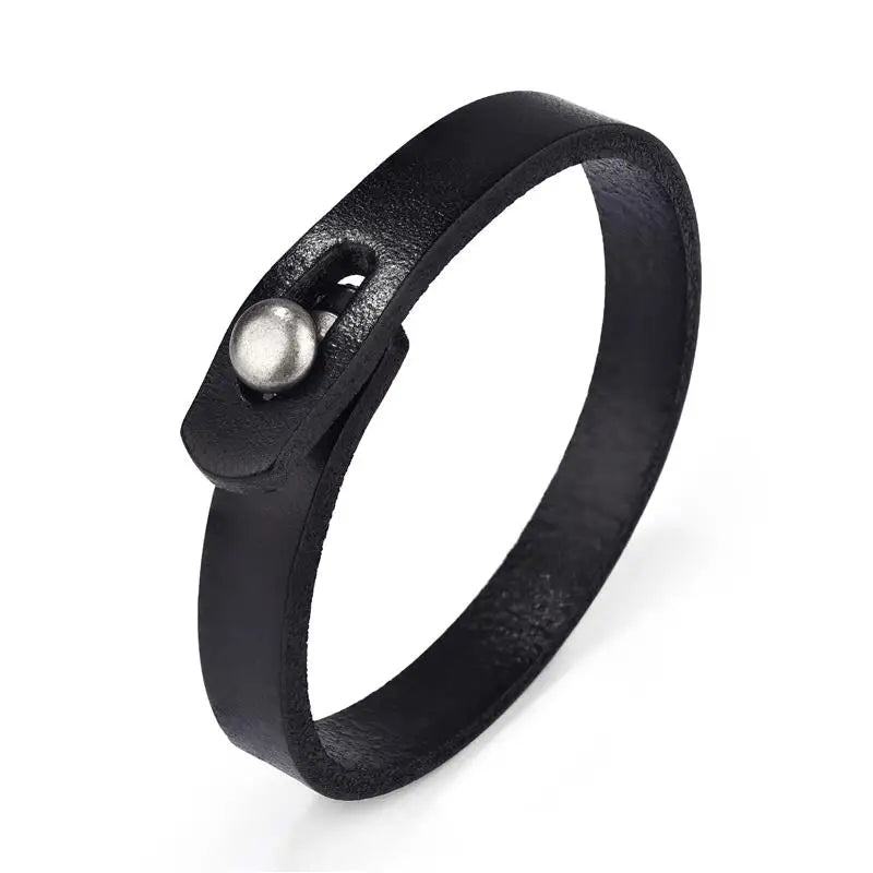 Men's leather bracelet