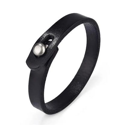 Men's leather bracelet