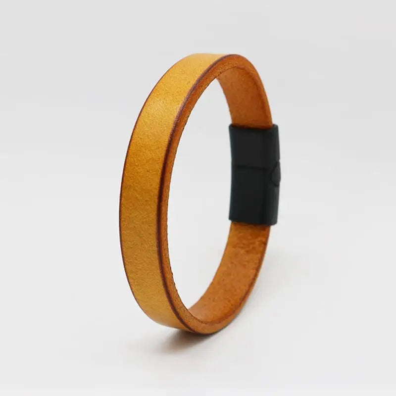 Men's leather bracelet