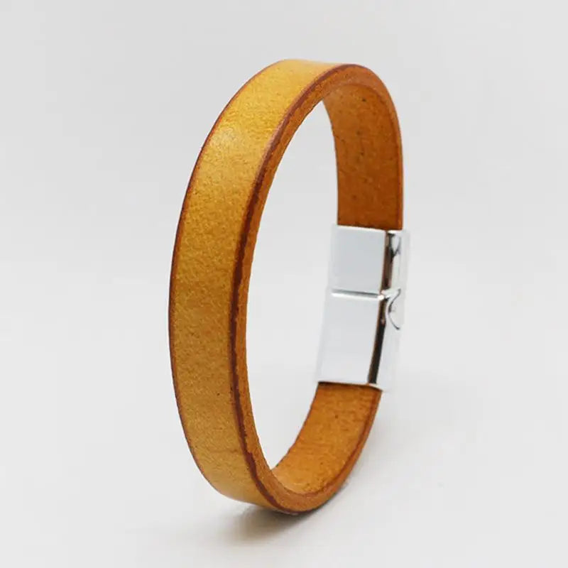 Men's leather bracelet