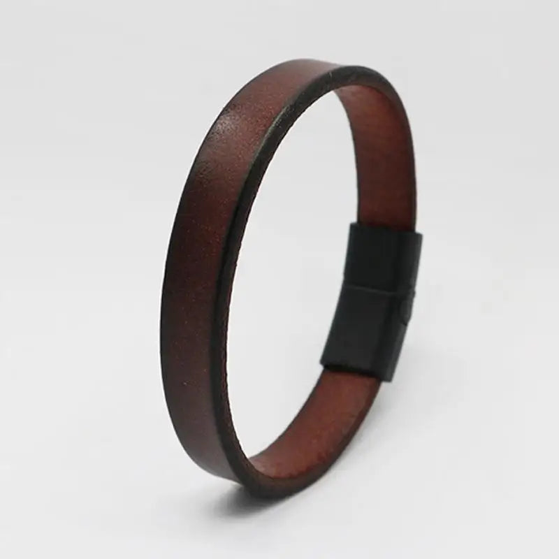 Men's leather bracelet