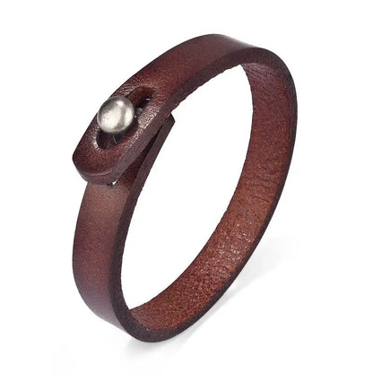 Men's leather bracelet