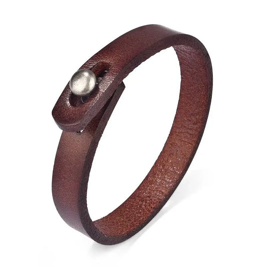 Men's leather bracelet