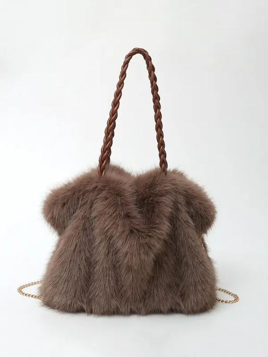 CHARLOTTE | Elegant Soft Plush Shoulder Bag