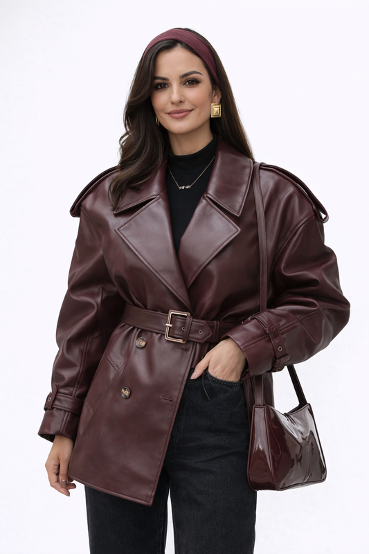 DEENA | Giacca effetto pelle