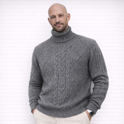 LOMA I Elegante maglione di cashmere stampato
