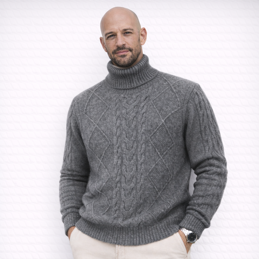LOMA I Elegante maglione di cashmere stampato