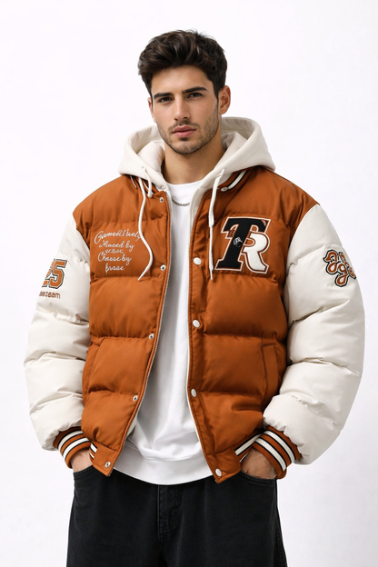 TROM I Elegante chaqueta acolchada con capucha