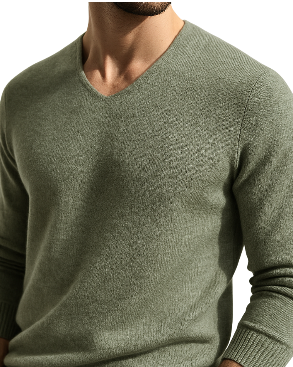 NEOX I Elegante maglione di cashmere con scollo a V